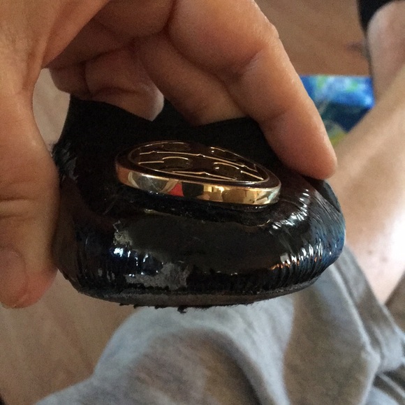 🎉🎉Tory Burch Black Patent Leather 7.5🎉🎉HP😀 - Picture 5 of 6